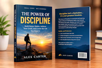 do book cover design, amazon kdp book cover or 3d book mockup in photoshop