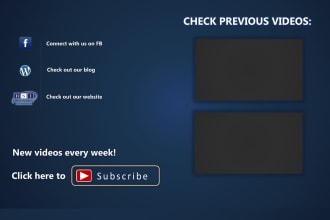 do YouTube OUTRO image for Your channel