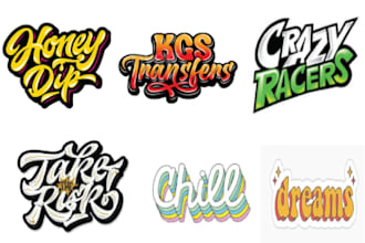 Hot Review!  design text or font logo and custom typography t shirt