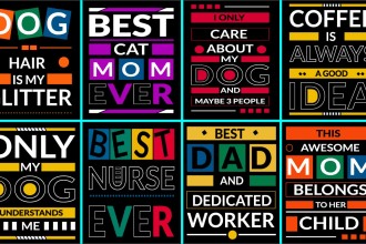 create modern typography t shirt design with quote