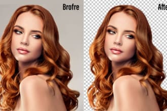 do headshots deep etch portrait photo hair masking