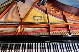 record a baby grand piano for your song