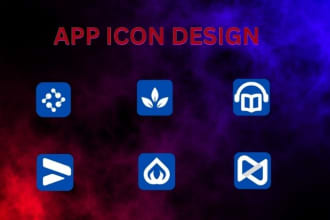 make unique app logo, modern icon for your website app