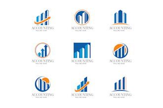 design consulting, finance, accounting, financial logo