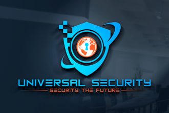 design tech startup, website, technology, app, cyber security and crypto logo