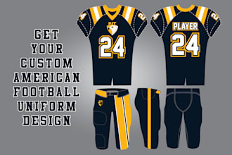 do american football and all kind of uniform mockup design