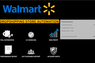 manage walmart 2 step dropshipping, product research and listing