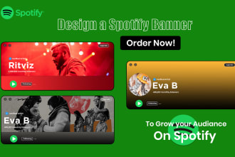 design a spotify banner for your artist profile