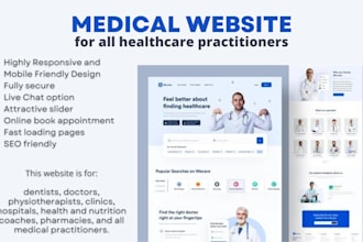 design professional healthcare website homecare medical website