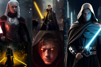 create you as a realistic star wars hero or villain using ai