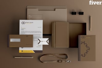 design logo and complete stationary items for your brand