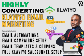 setup klaviyo email marketing email automation flows email campaign email design
