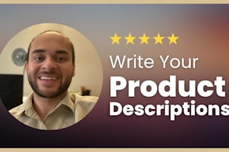 write your product descriptions