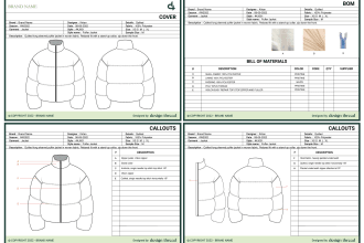 make a professional flats and tech pack for your design