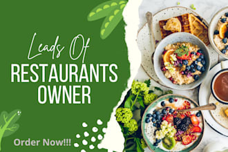 do worldwide restaurant owner or manager lead generation