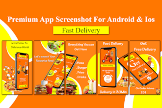 design premium app screenshot for playstore and appstore
