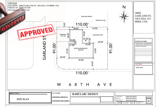 make plot plan and site plan blueprint for the permit