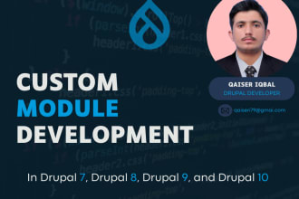 develop a custom drupal module for your custom functionality