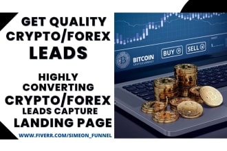 generate quality crypto leads mlm leads forex leads nft leads investor leads