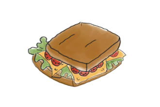 draw custom food and drink illustrations