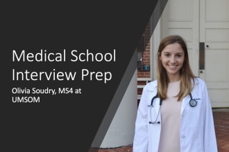 conduct a mock interview for medical school or residency