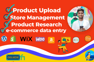 add products ebay, walmart, wordpress data entry