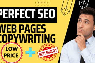 write SEO website content or website copywriting for pages