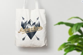 design logo or sticker about travel, adventure, outdoor