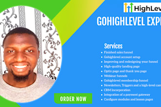 build you a high converting sales funnel on gohighlevel