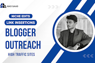 do niche edits or curated link insertion through blogger outreach