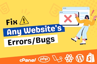 fix website errors, issues and bugs