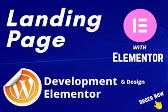 design wordpress landing page with elementor pro