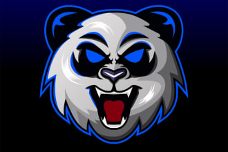 make a high quality panda logo for you with new concept