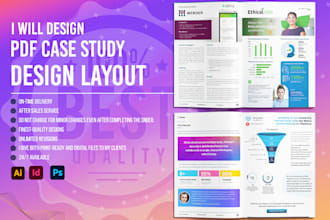 do professional pdf case study design layout