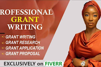 do grant writing, grant proposal, grant research and apply, 501c3 grant writing