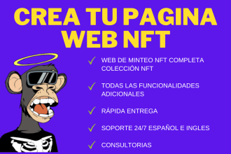 crear tu web de minteo nft con smart contracts