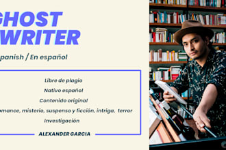 be your ghost writer or escritor fantasma