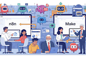 build powerful ai agents using n8n and make for automation