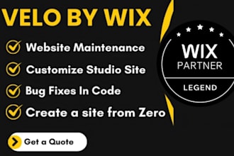 do wix code, add velo features and fix your site bugs