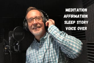 record an affirmation meditation or sleep story voice over
