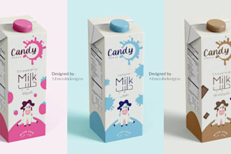 design milk, chocolate and juice label and packaging design