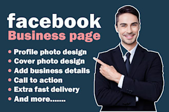 do facebook business page creation , fb fan page setup , banner , cover design