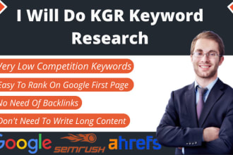 do high profitable kgr keyword research for your website