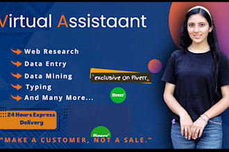 be your virtual assistant for administration, web research and data entry