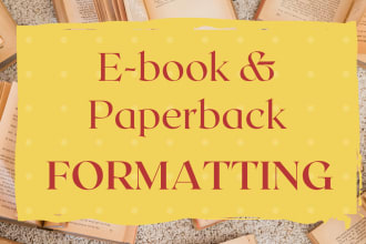 format your book to ebook and paperback