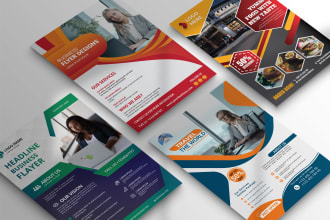 create flyer, leaflet, door hanger, and postcards design