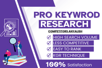 do advanced seo keyword research and competitor analysis