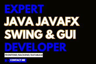 do java console, javafx, swing, gui and database tasks