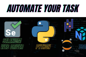 create selenium bot and web scraper in python