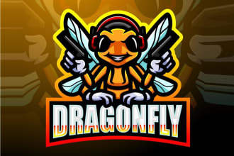 design stunning mascot, twitch, gaming logo
